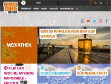Tablet Screenshot of mediathek.unserding.de